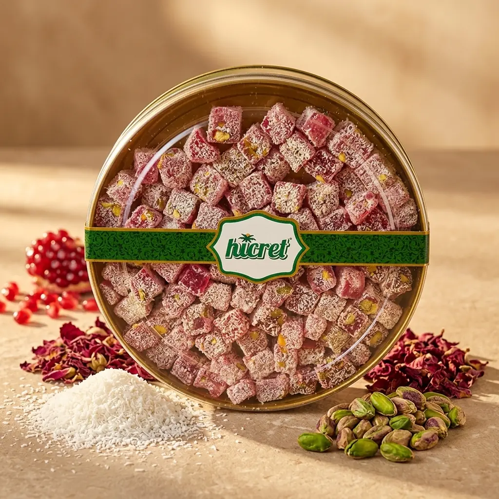 Özel Antepli Çifte Kavruk Narlı Lokum 400Gr