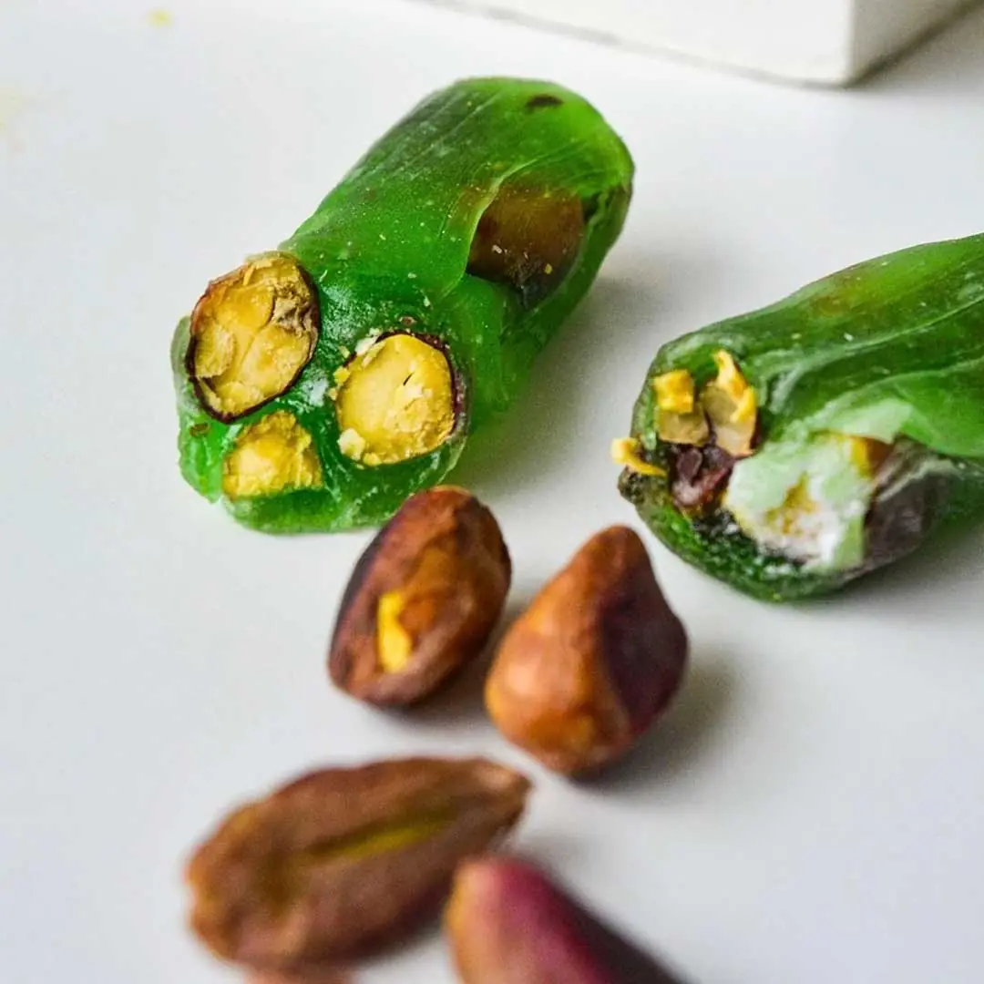 Elmalı Antep Fıstıklı Fitil Lokum