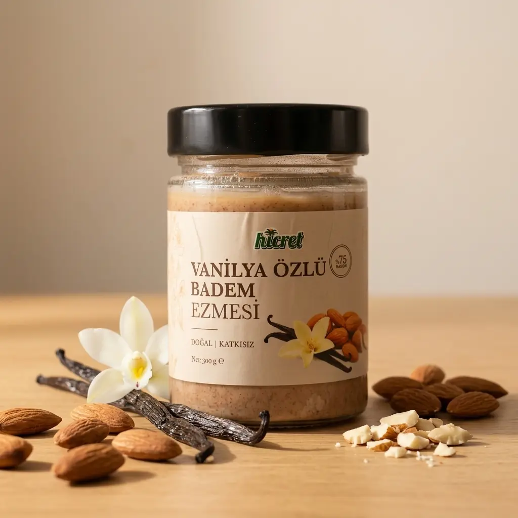Hicret Vanilya Özlü Badem Ezmesi