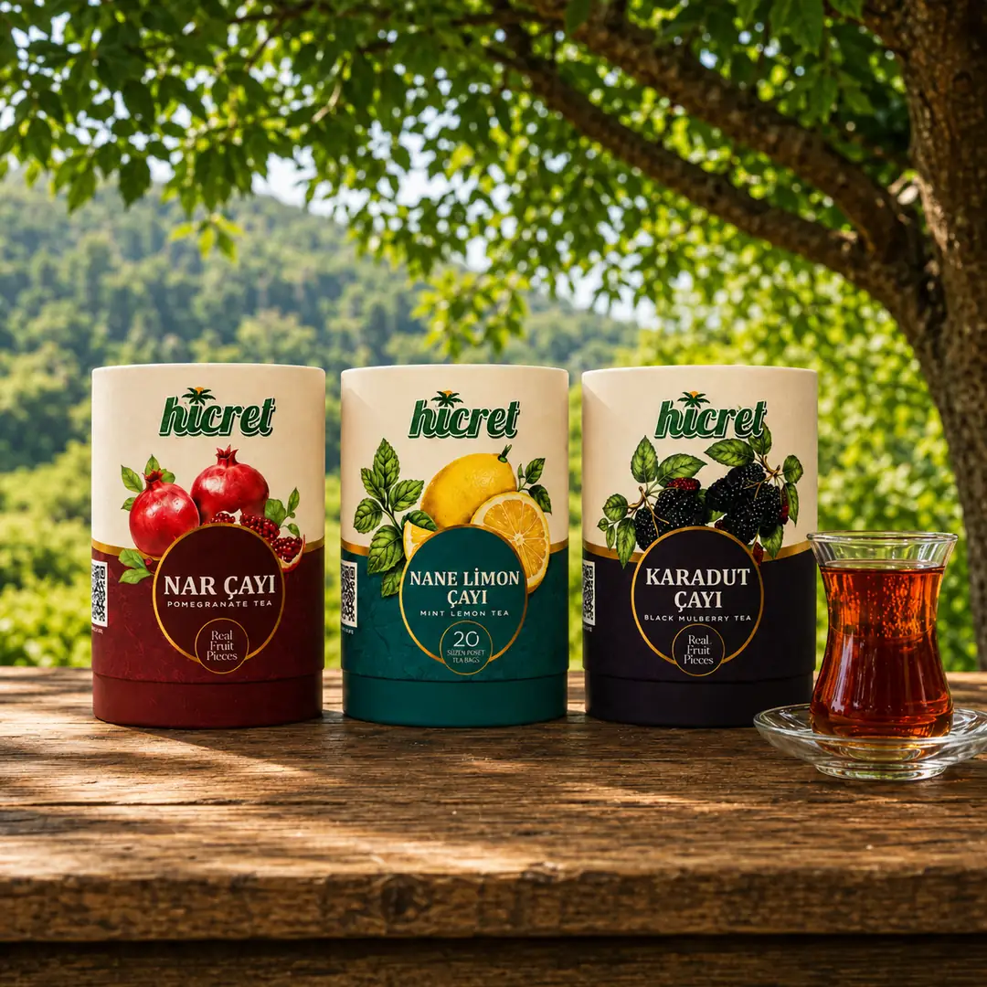 Hicret Üçlü Çay Lezzeti Nar, Nane Limon ve Karadut Çayı