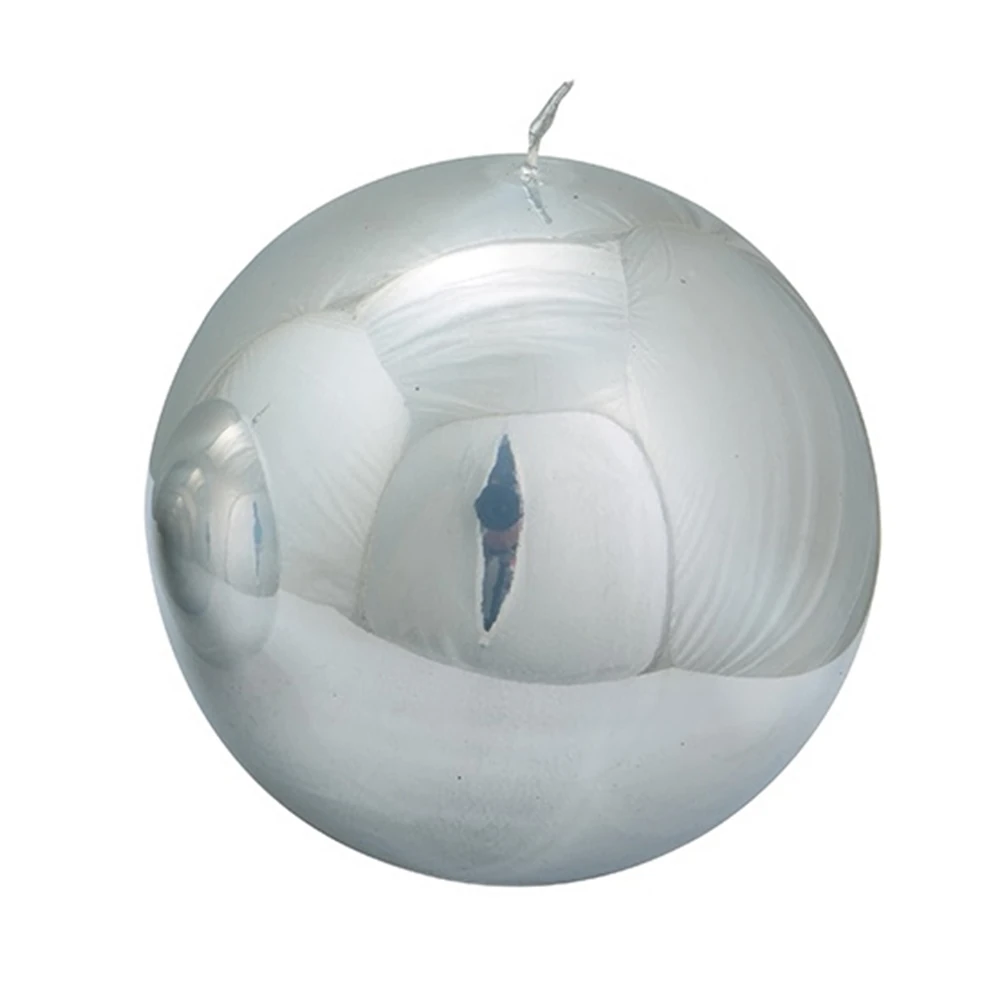 Gümüş Titanyum Top Mum