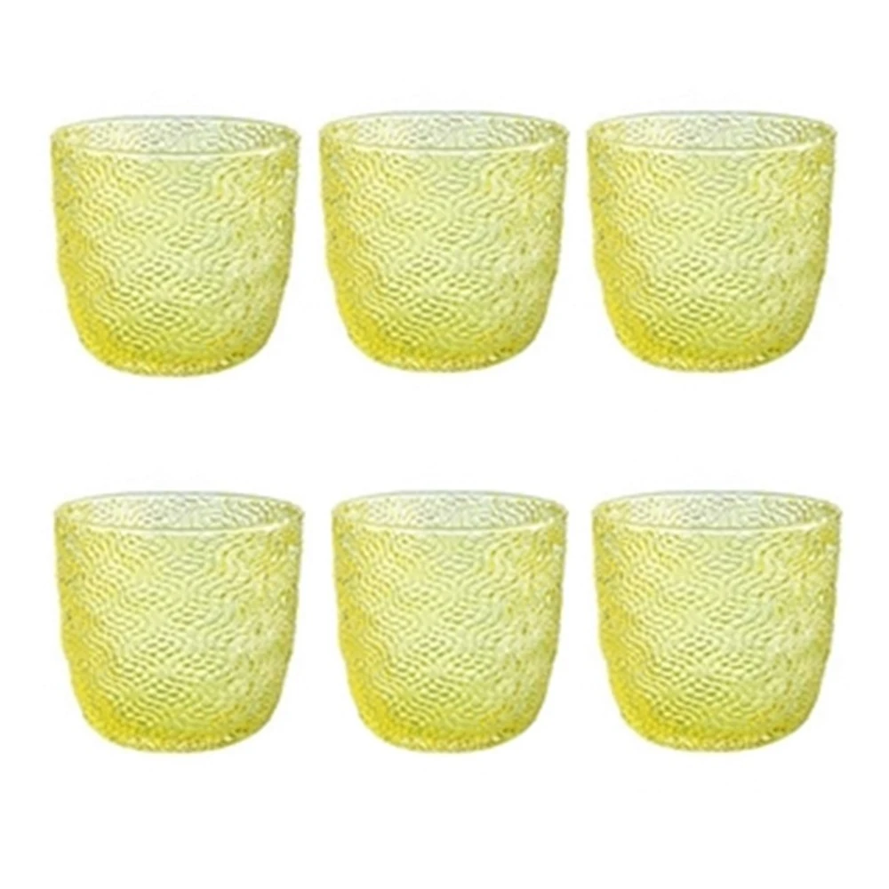 6 lı Su / Meşrubat Bardağı (Sarı)