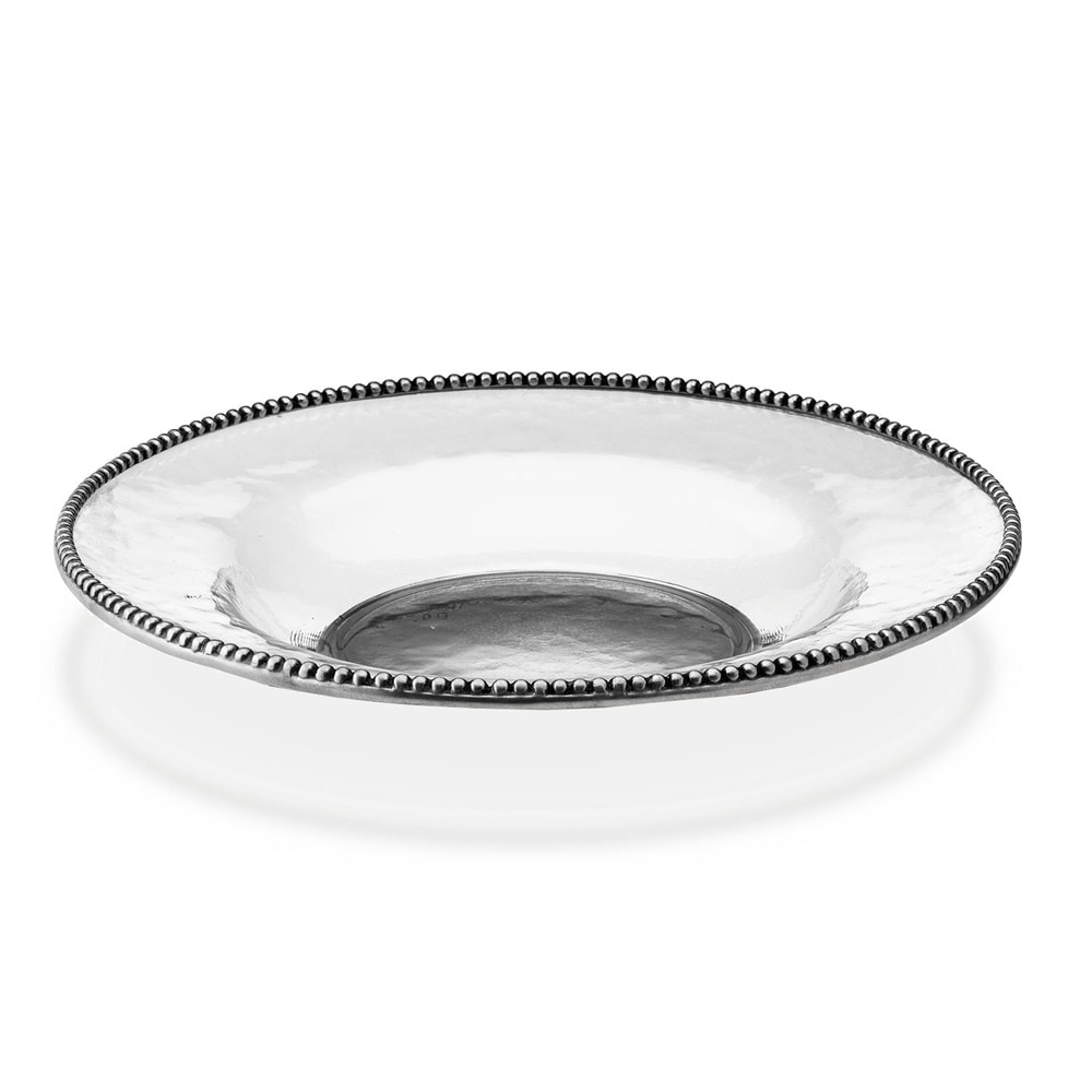 Ø 38 cm Kalay-Cam Yuvarlak Servis