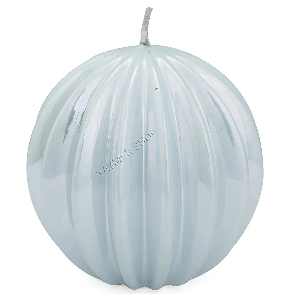 Metalik Beyaz Top Mum