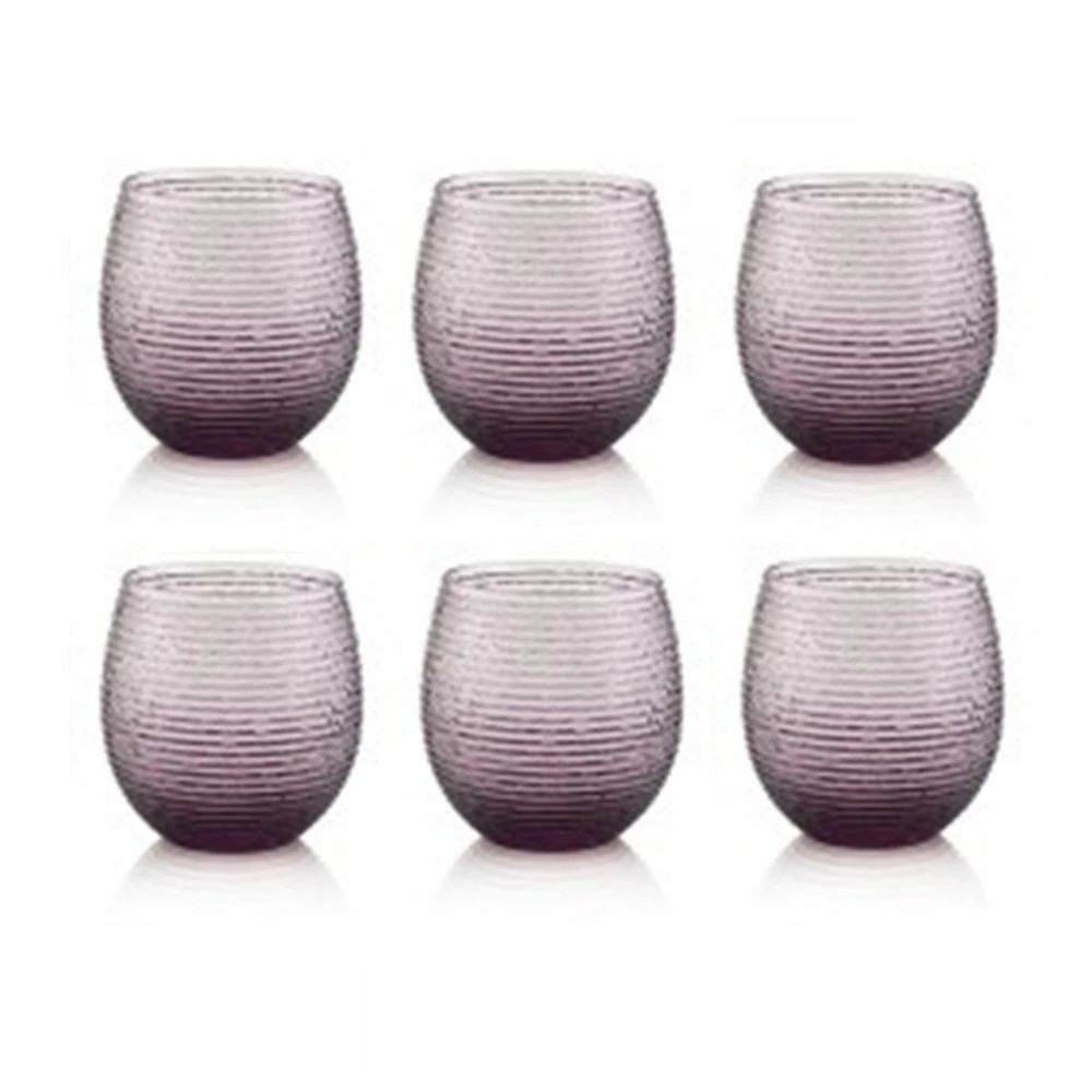 6 lı Su / Meşrubat Bardağı (Mor)