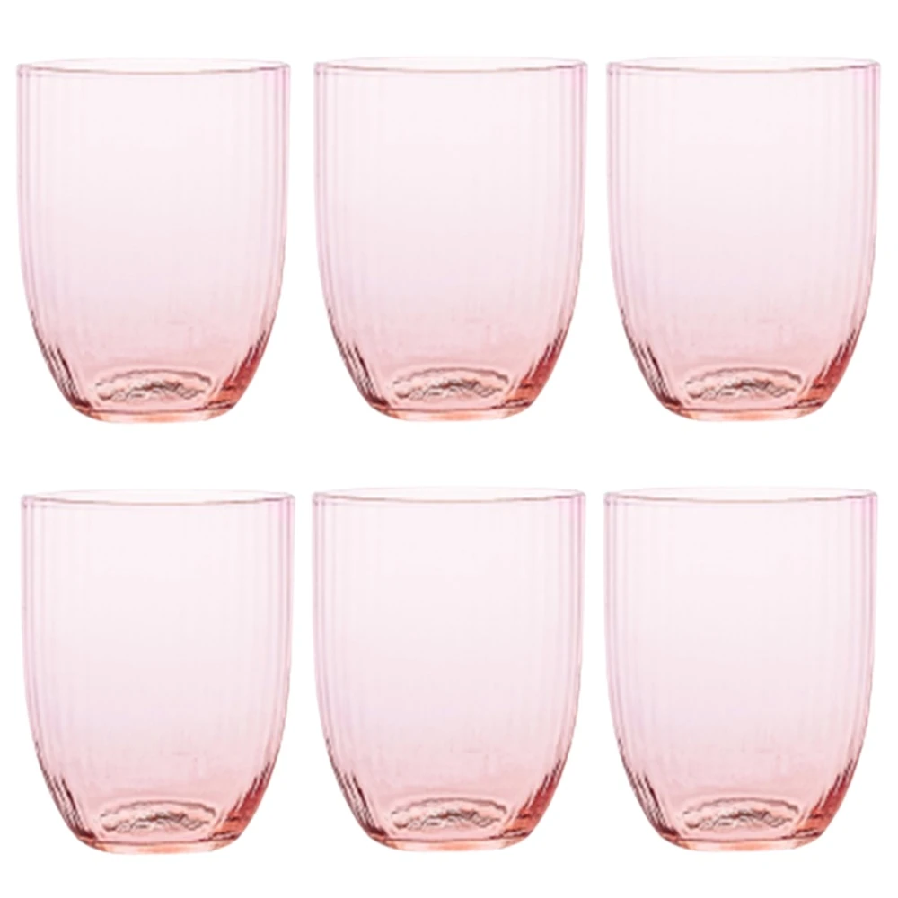 6 lı Su / Meşrubat Bardağı Pembe