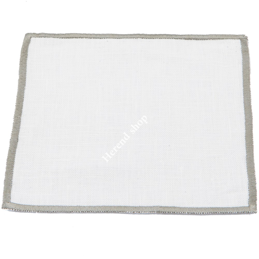 12.5 x 12.5 Bardak Altı Keten Düz Sargılı