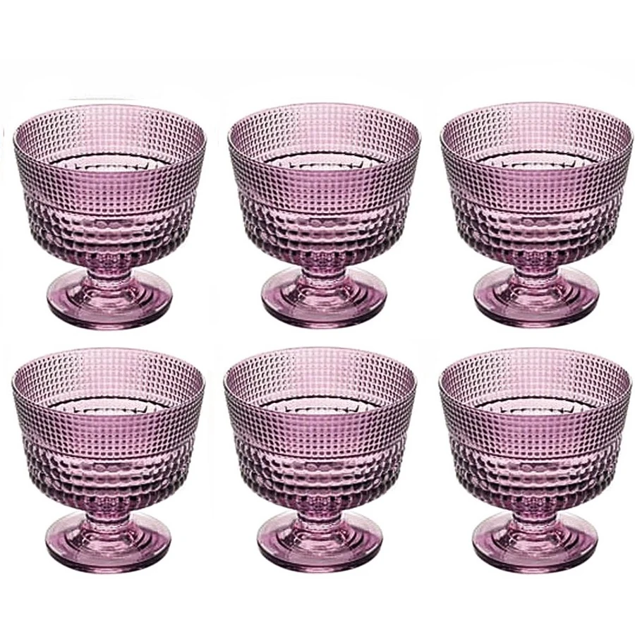 6 lı Ayaklı Kase (Mor)