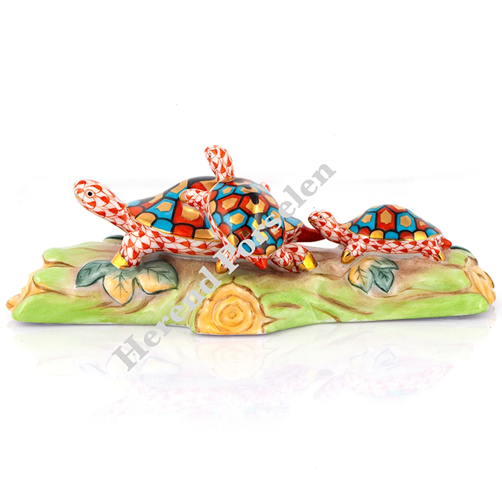 Anne Kaplumbağ ve Yavruları Biblo