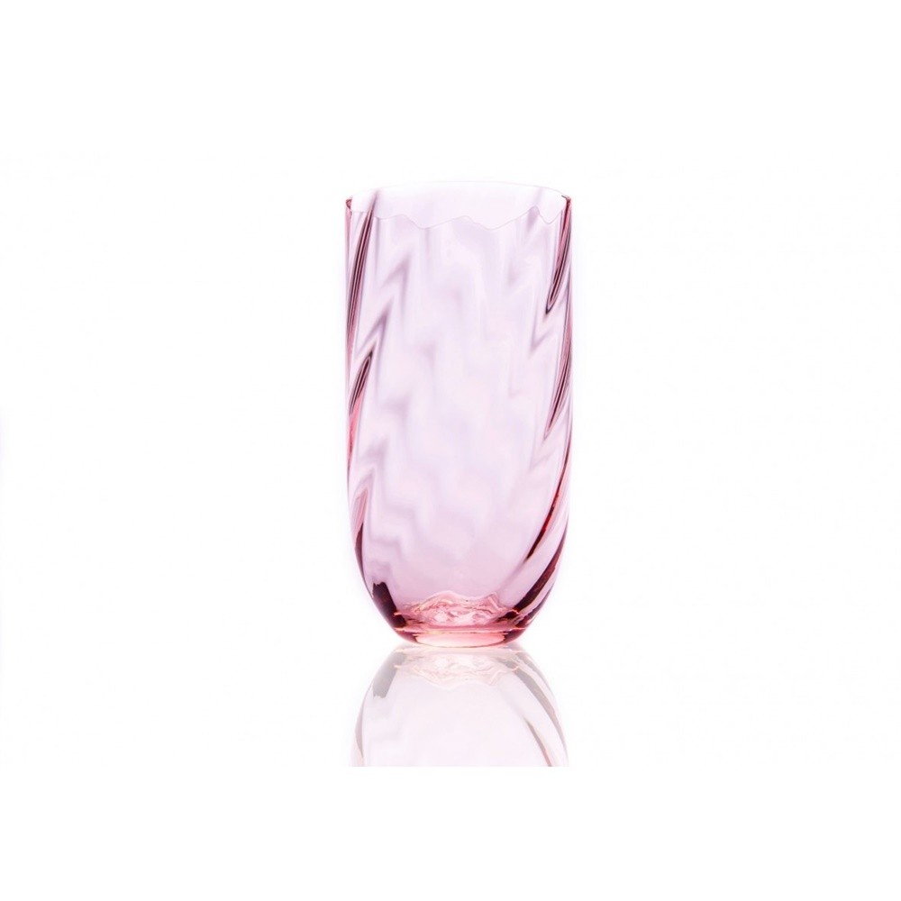Uzun Su Meşrubat Bardağı Pembe