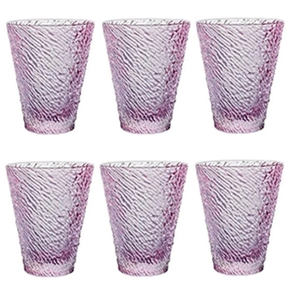 6 lı Su / Meşrubat Bardağı (Pembe)