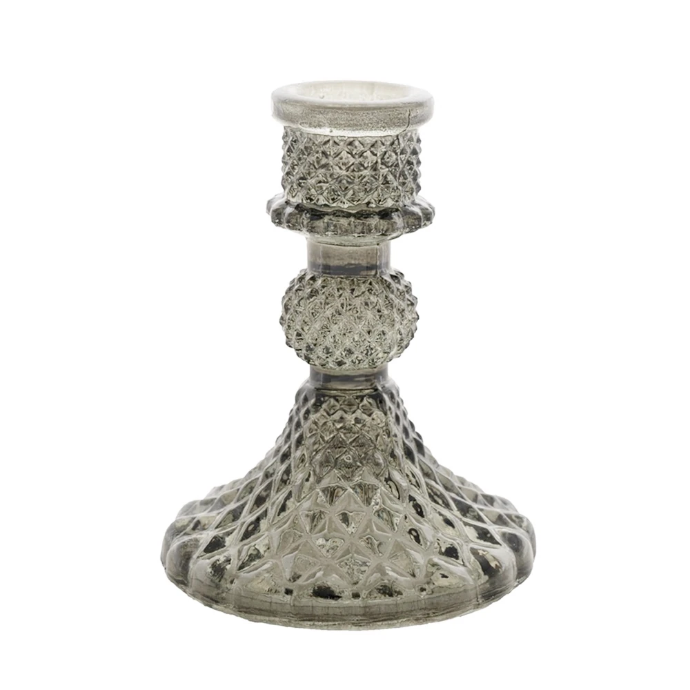 10x11 cm Cam Mumluk (Gri)