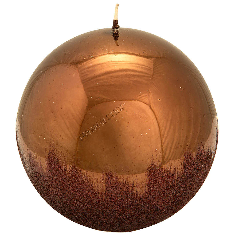Metalik Kestane, Kahverengi Parıltılı Top Mum