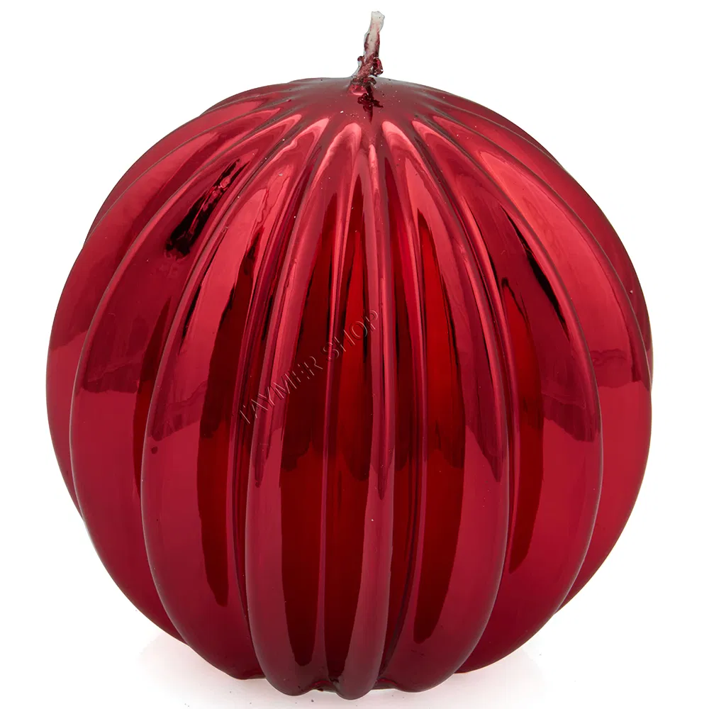 Metalik Kırmızı Top Mum