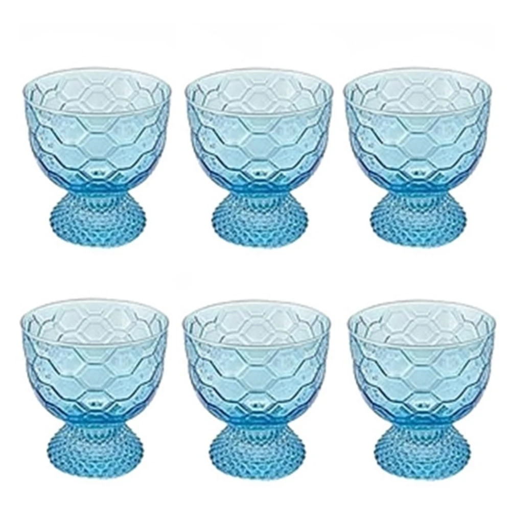 6 lı Ayaklı Kase (Turkuaz)