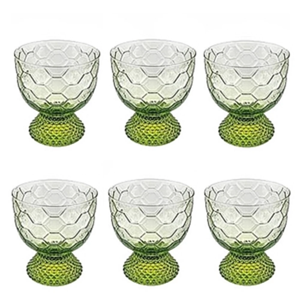 6 lı Ayaklı Kase (Yeşil)