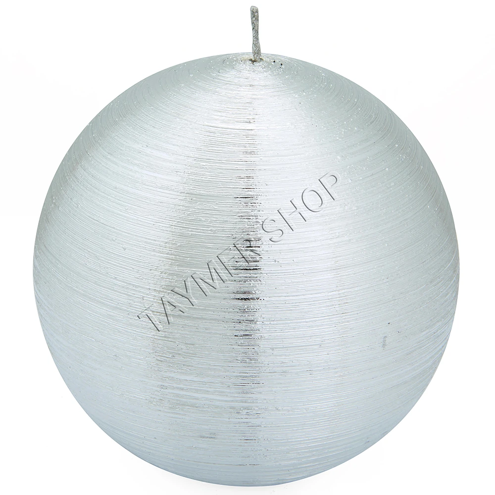 Metalik Gümüş, Gümüş Parıltılı Top Mum