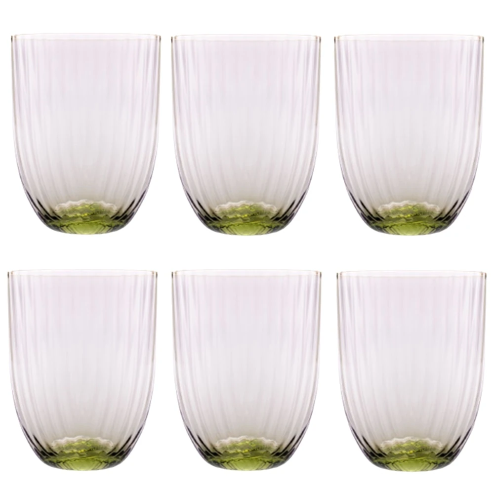 6 lı Su / Meşrubat Bardağı Zeytin Yeşili