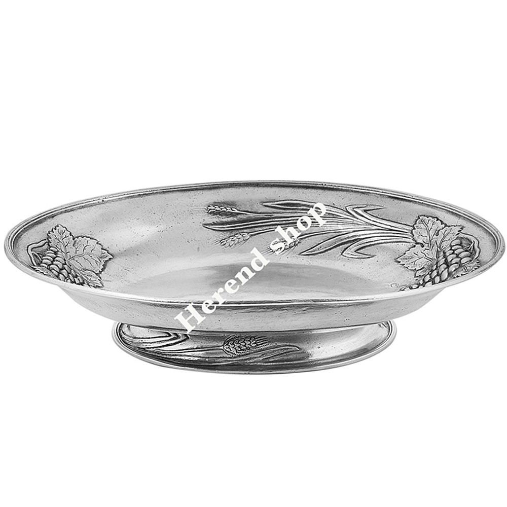 34 cm Kalay Dekorlu Oval Servis