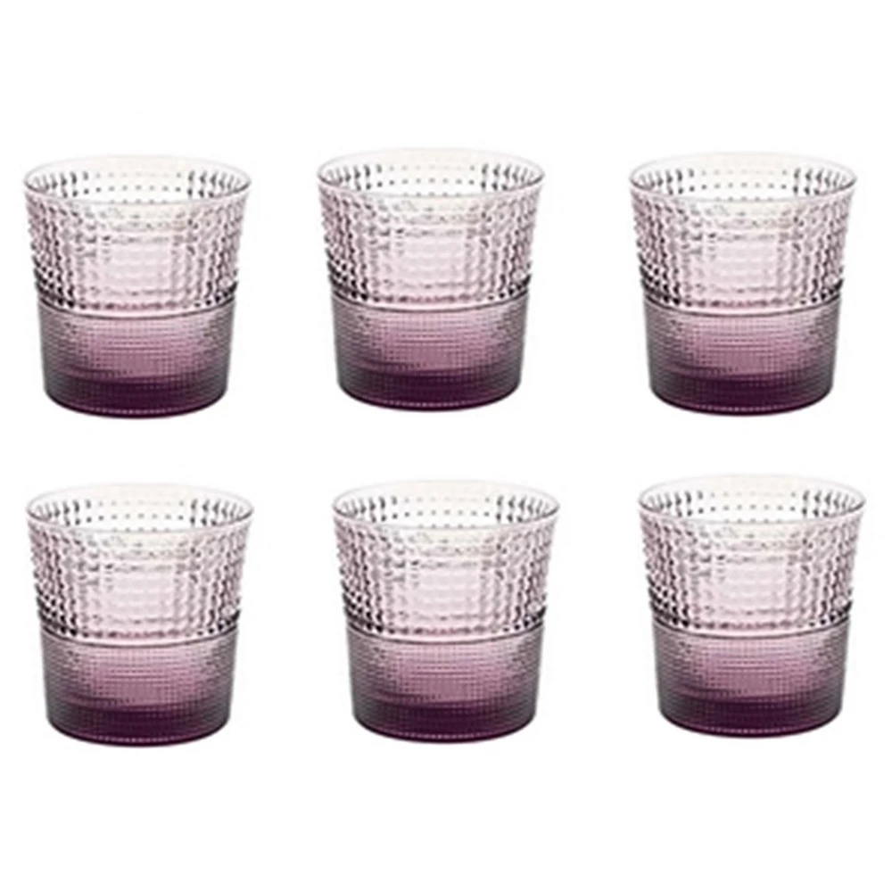 6 lı Su / Meşrubat Bardağı (Mor)