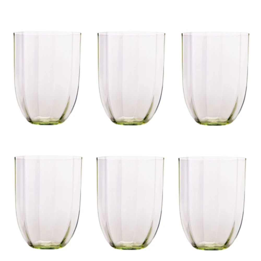 6 lı Su / Meşrubat Bardağı Zeytin Yeşili