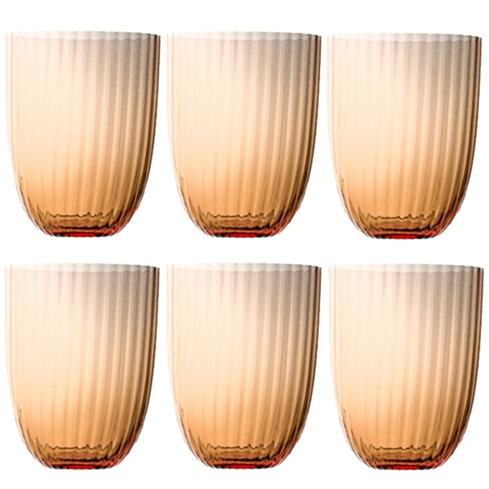 6 lı Su / Meşrubat Bardağı Kahverengi