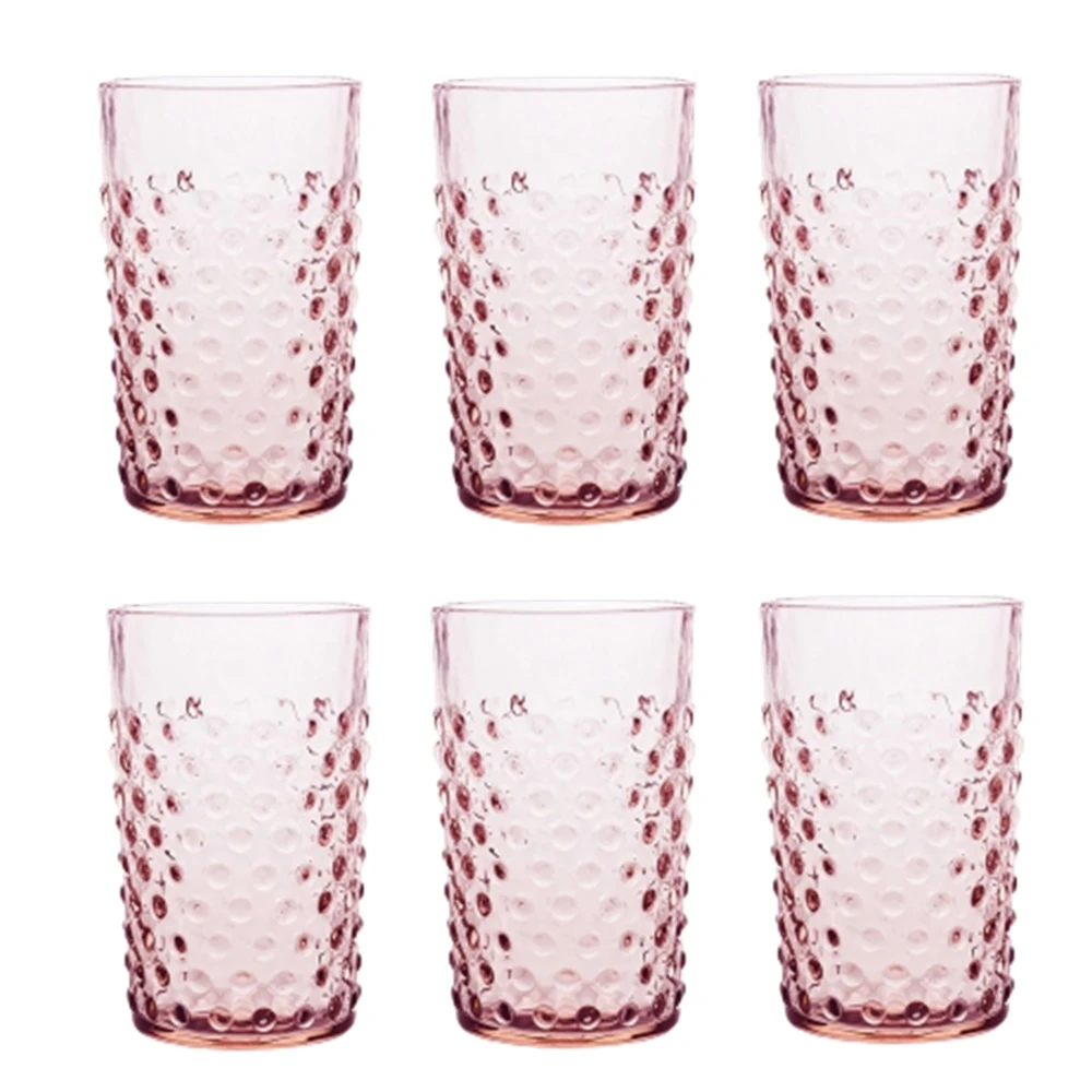 6 lı Su / Meşrubat Bardağı Pembe