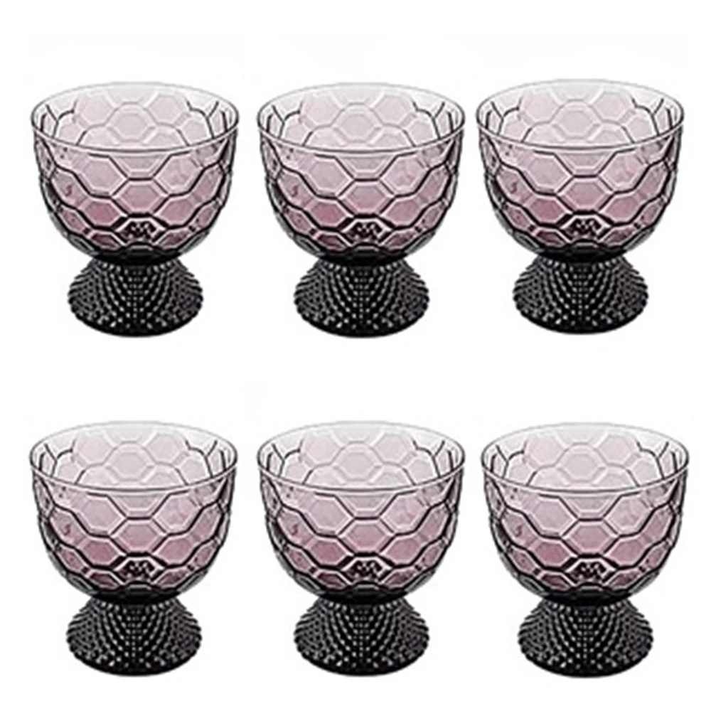 6 lı Ayaklı Kase (Mor)