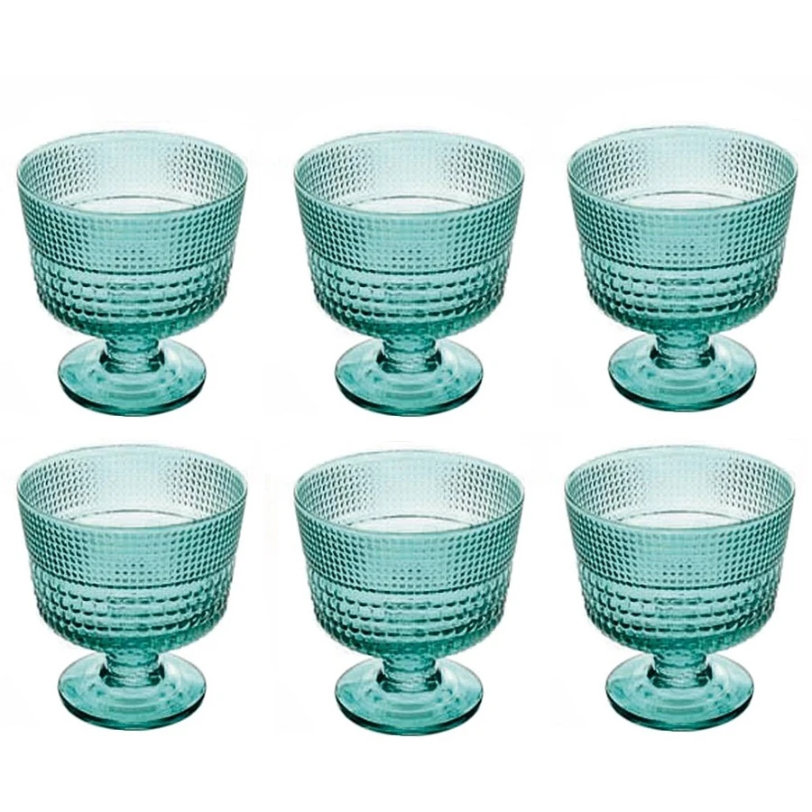 6 lı Ayaklı Kase (Turkuaz)