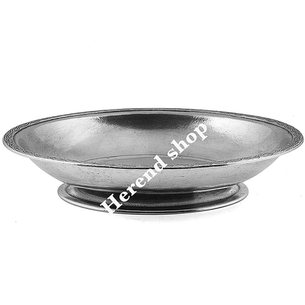 35 cm Kalay Ayaklı Oval Kase