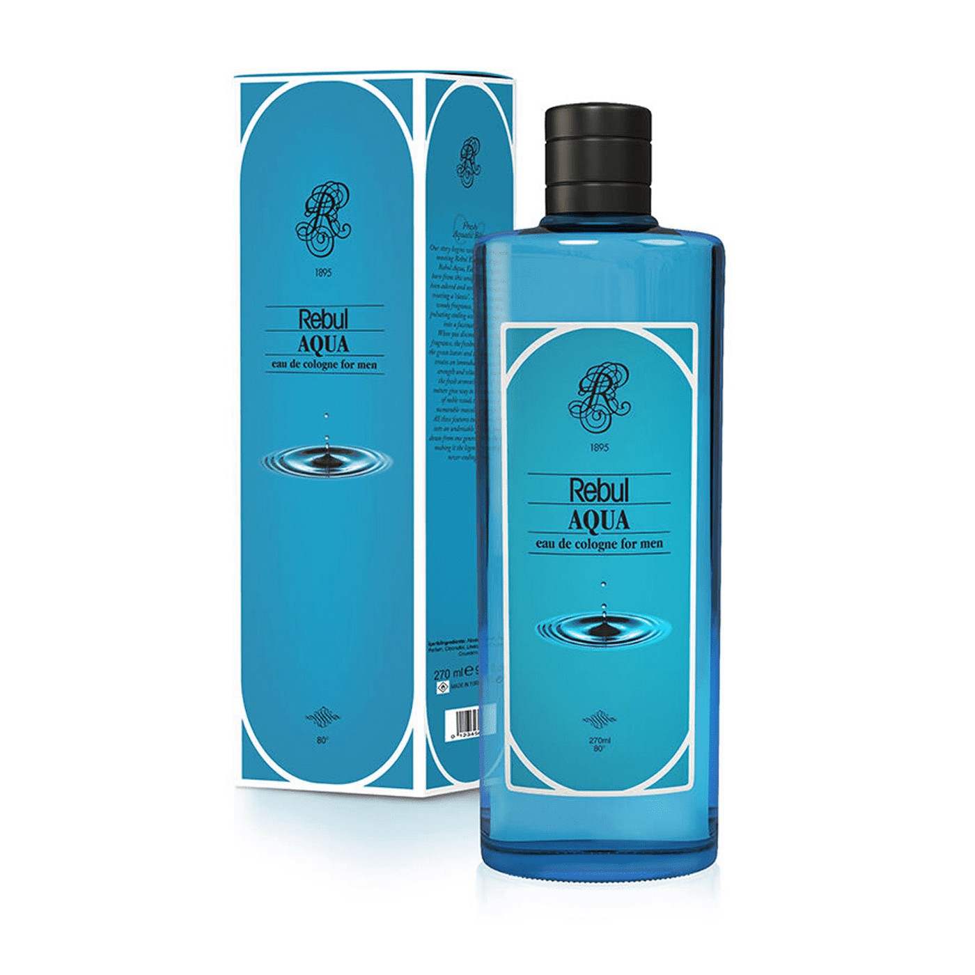 Rebul Aqua Kolonya For Men 270ml 8691226606125