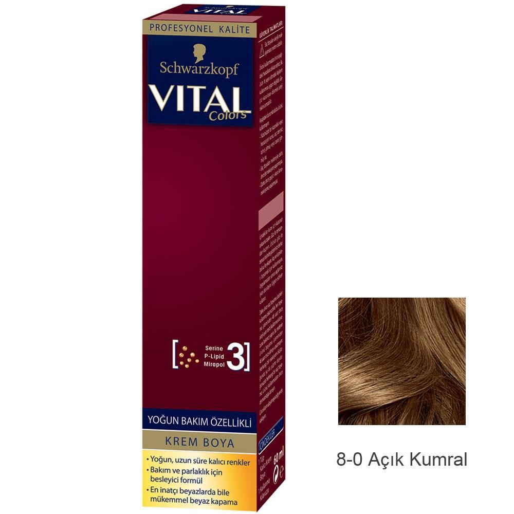 Colors Krem Saç Boyası 8-00 Açık Kumral - 60 ml