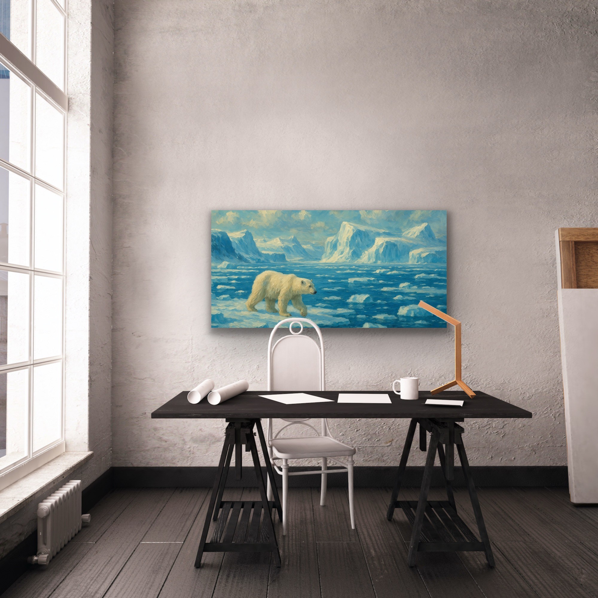Yalnız Kutup Ayısı 60x120cm