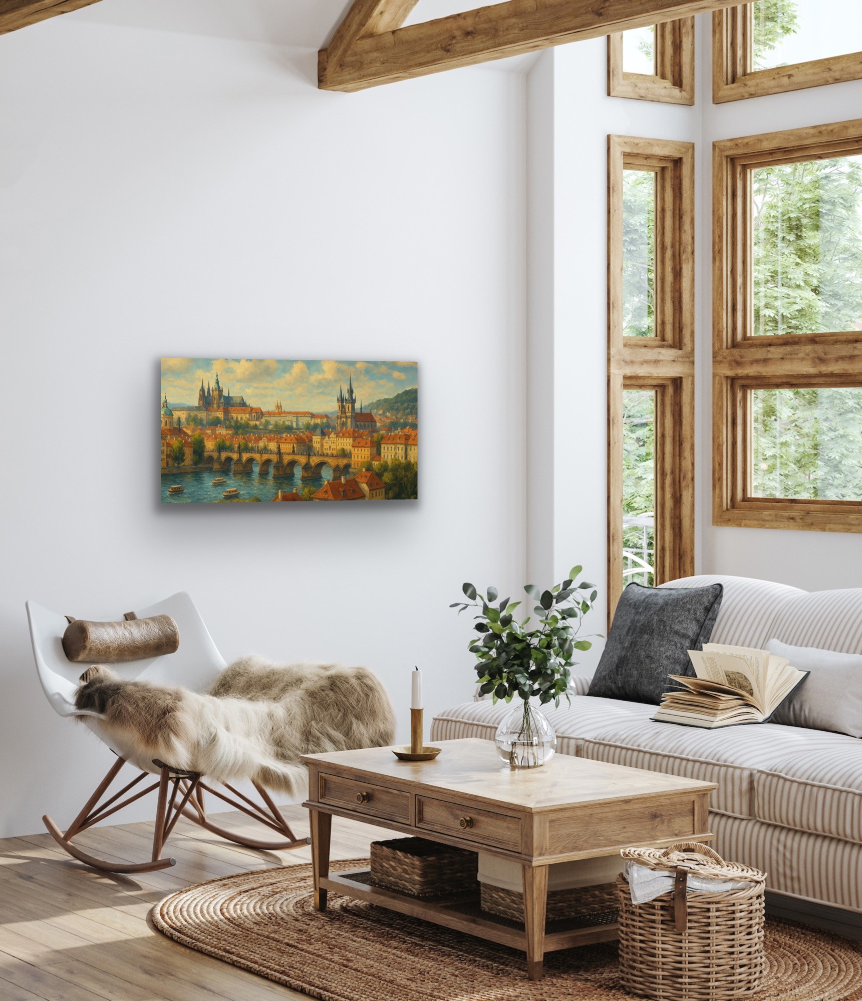 Prag Şehir Manzarası 60x120cm