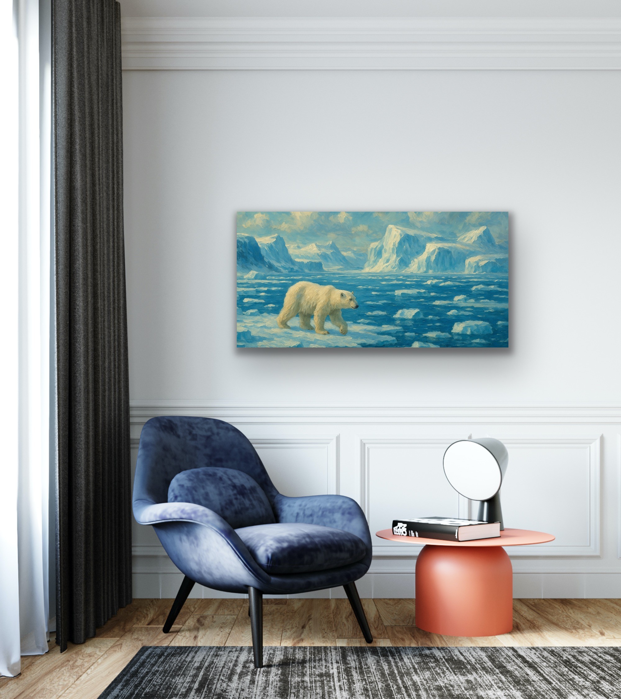 Yalnız Kutup Ayısı 60x120cm