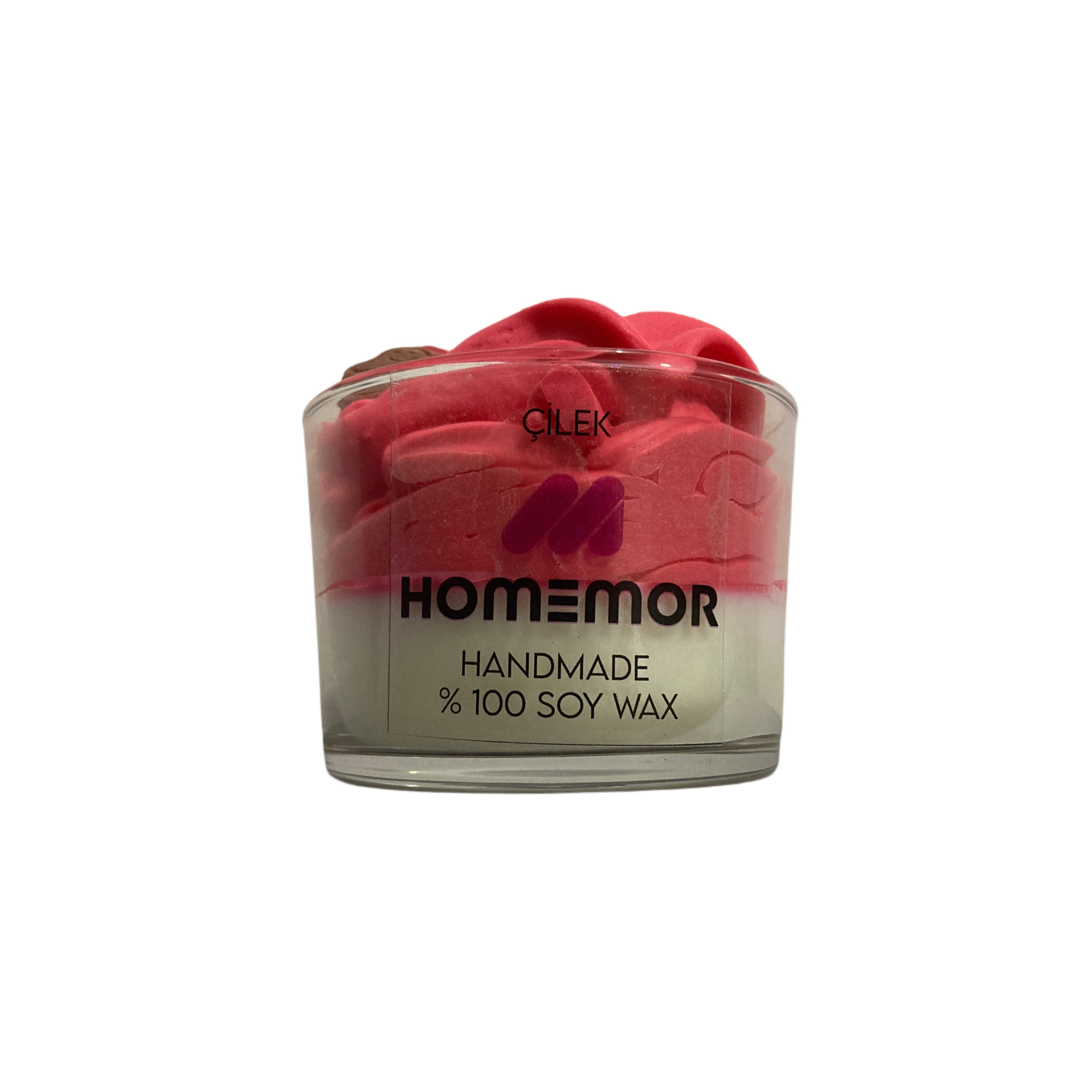 Çilekli Soya Wax Mum 200cc