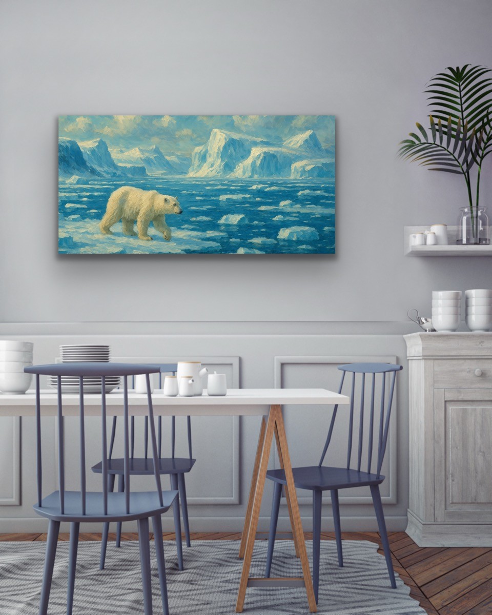 Yalnız Kutup Ayısı 60x120cm