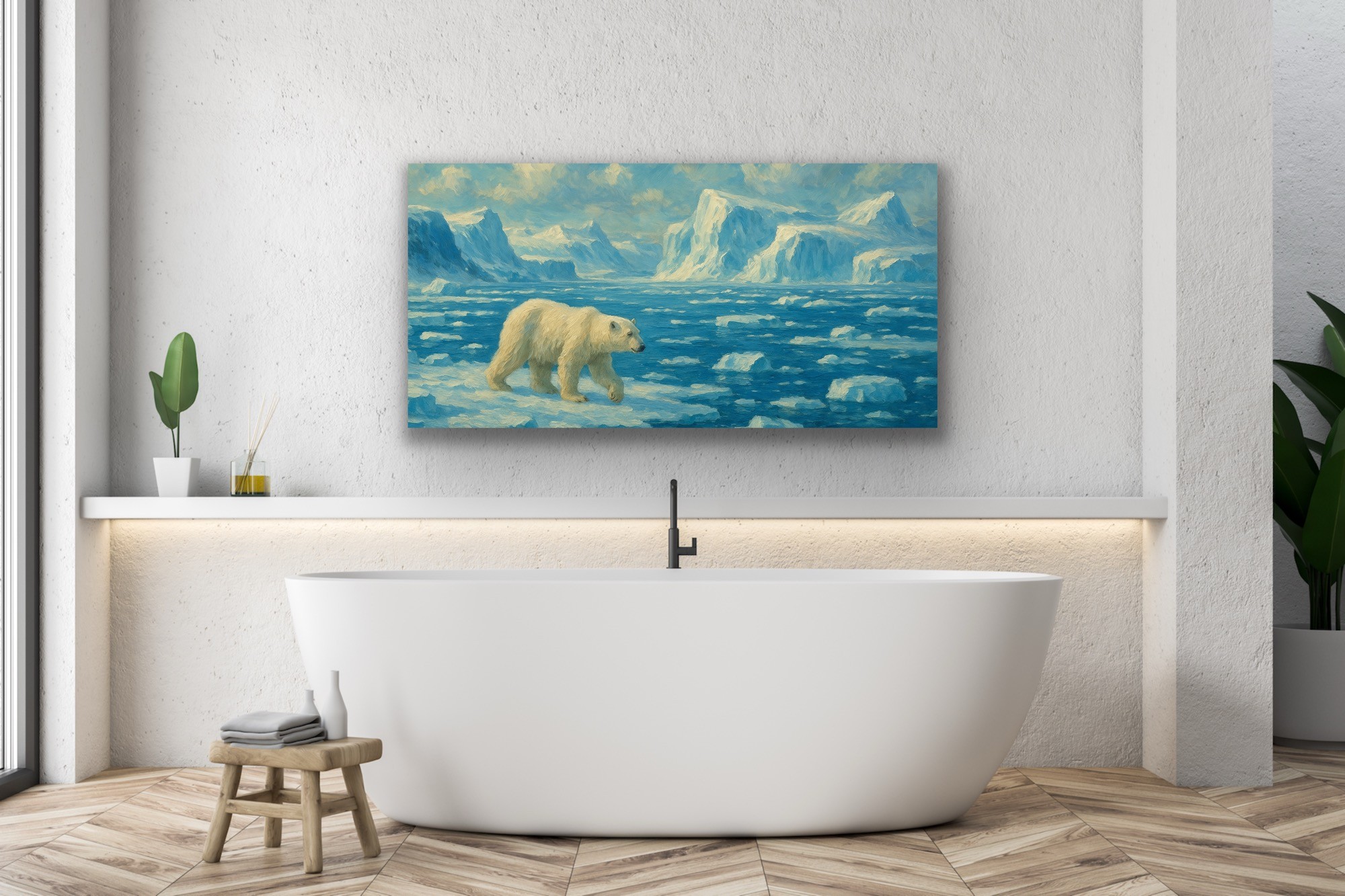 Yalnız Kutup Ayısı 60x120cm