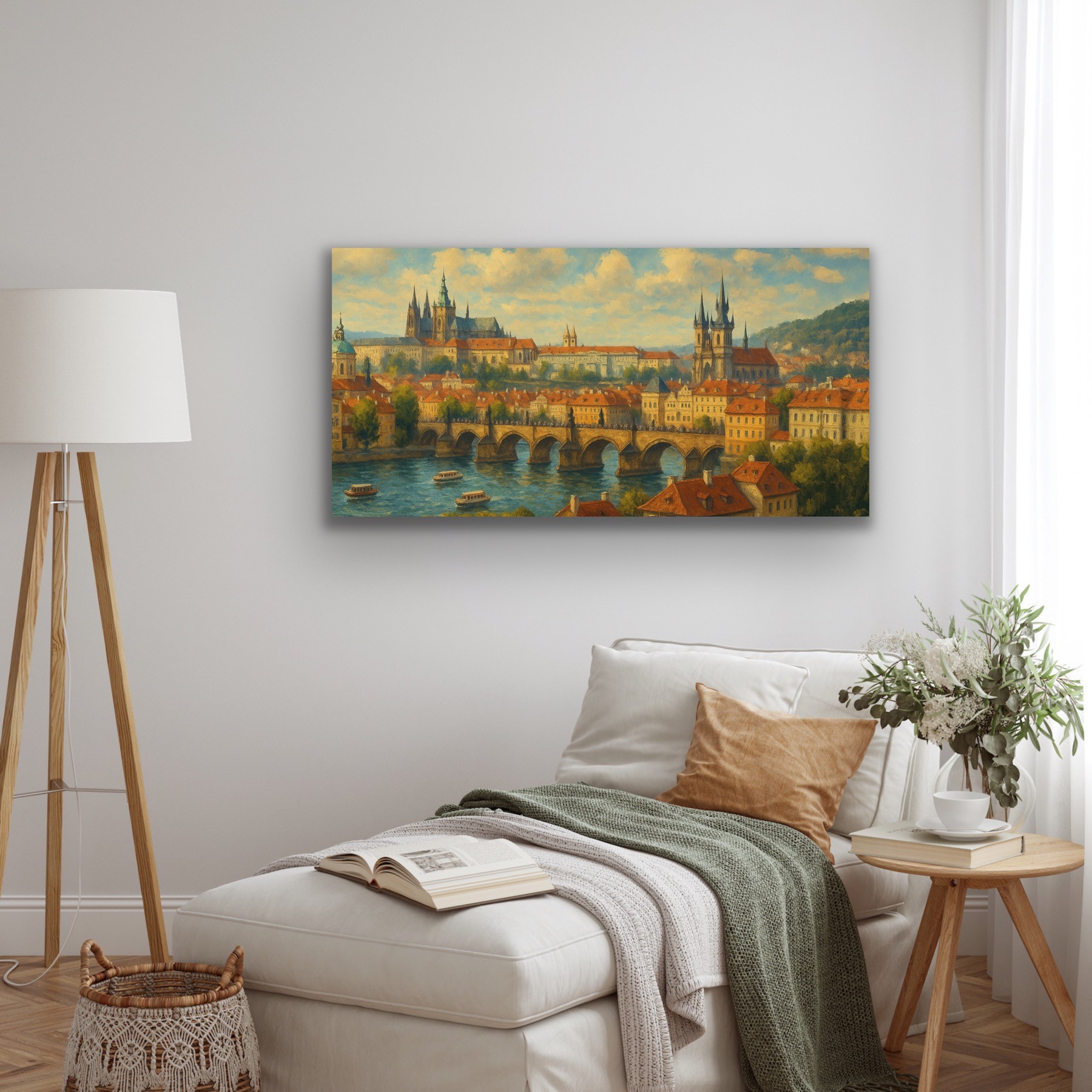 Prag Şehir Manzarası 60x120cm