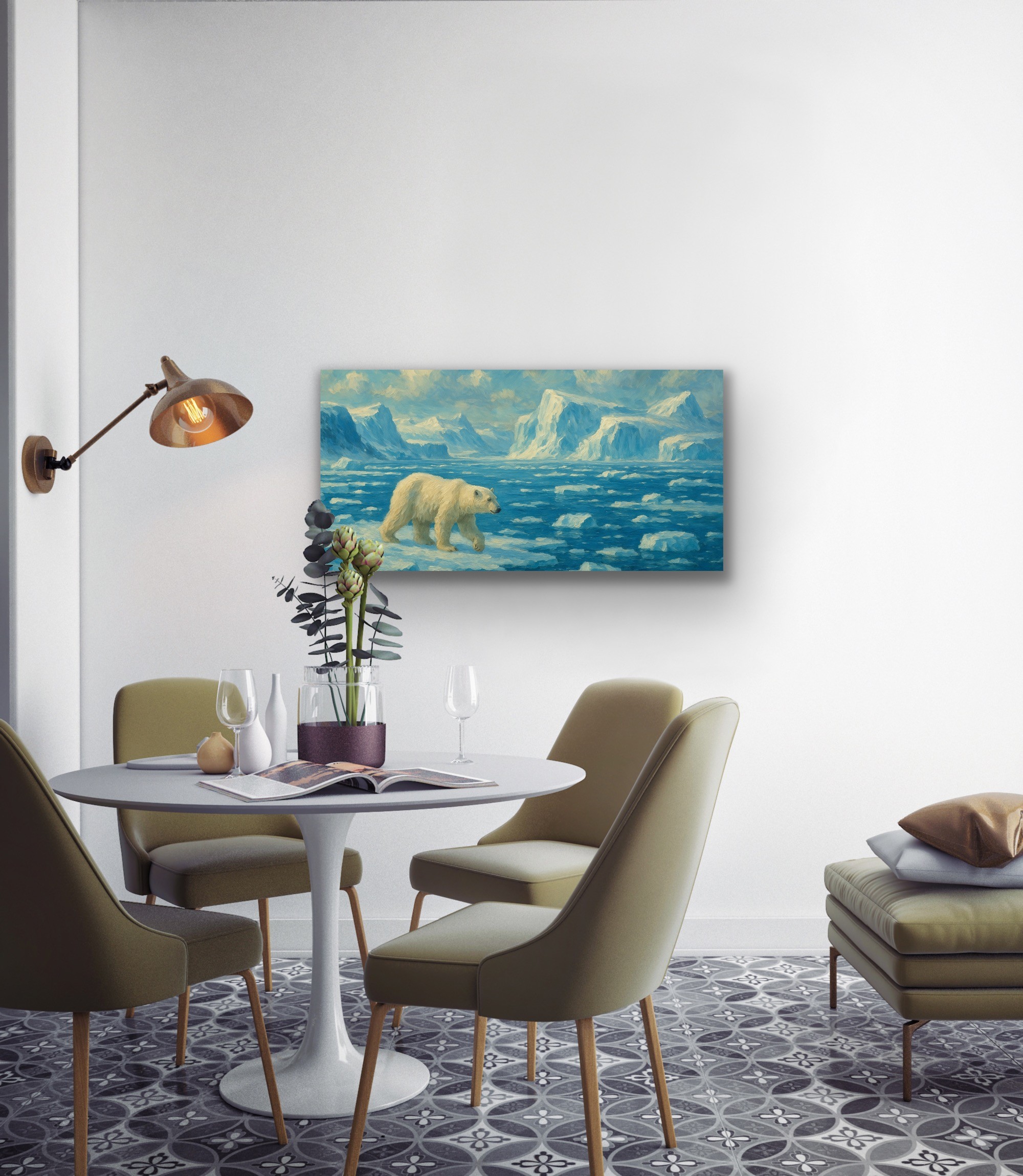 Yalnız Kutup Ayısı 60x120cm