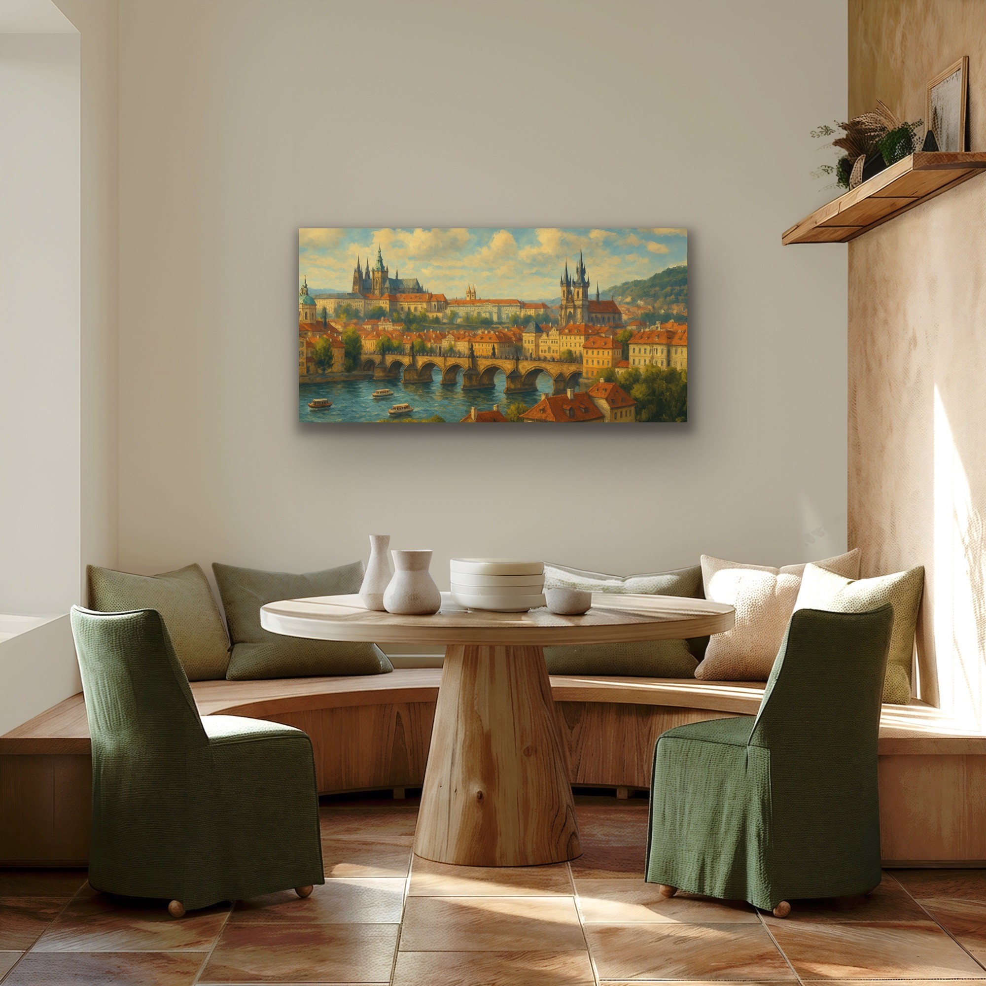 Prag Şehir Manzarası 60x120cm