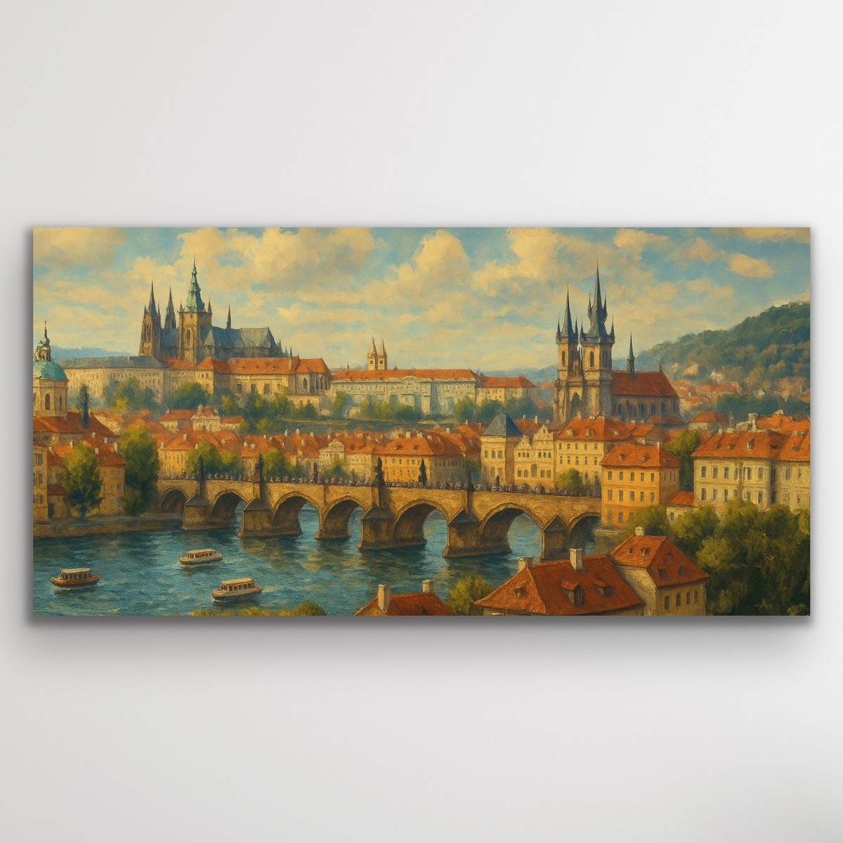 Prag Şehir Manzarası 60x120cm image