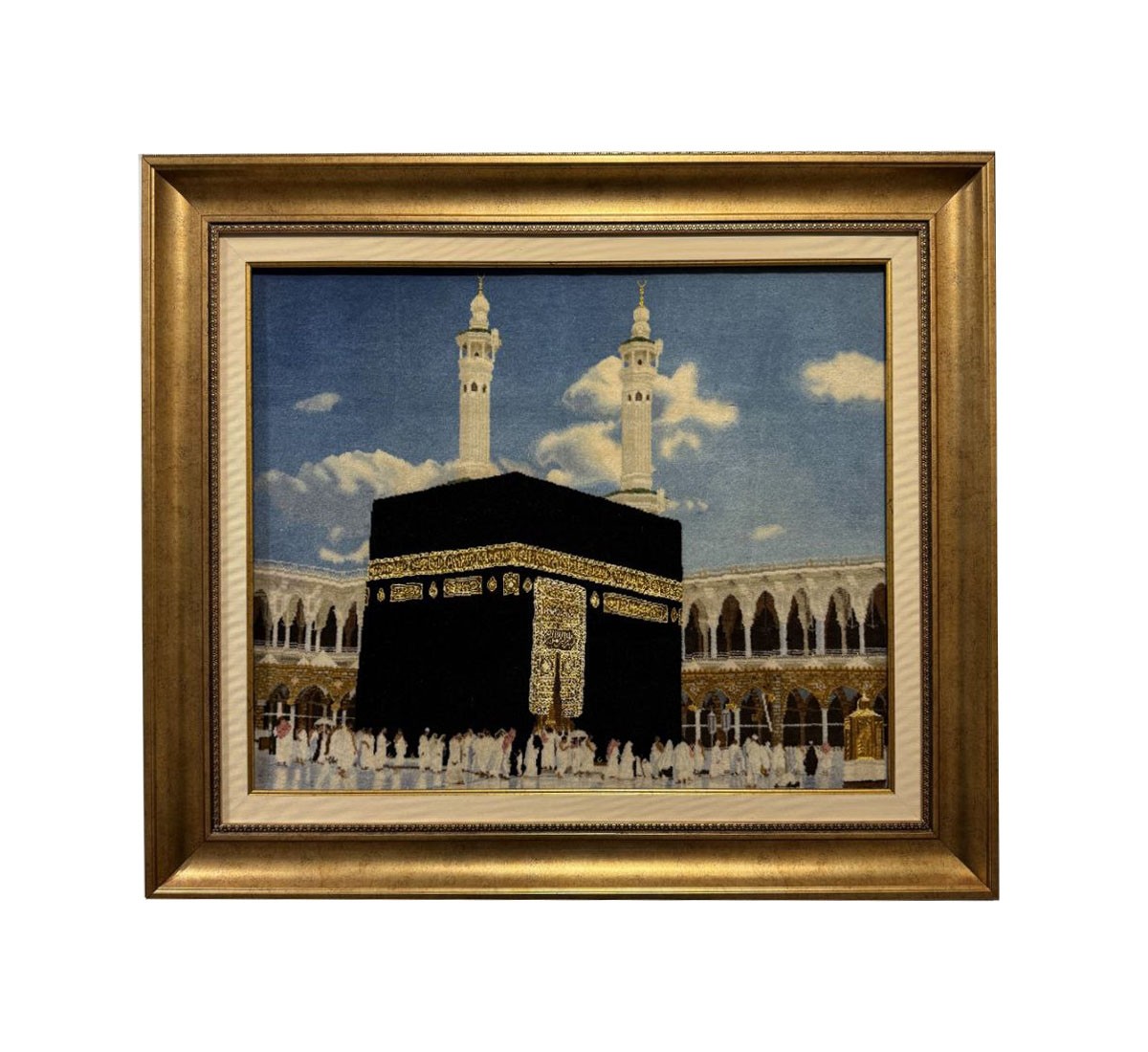 İran El Dokuması Tablo Halı 65x79cm - Kabe image