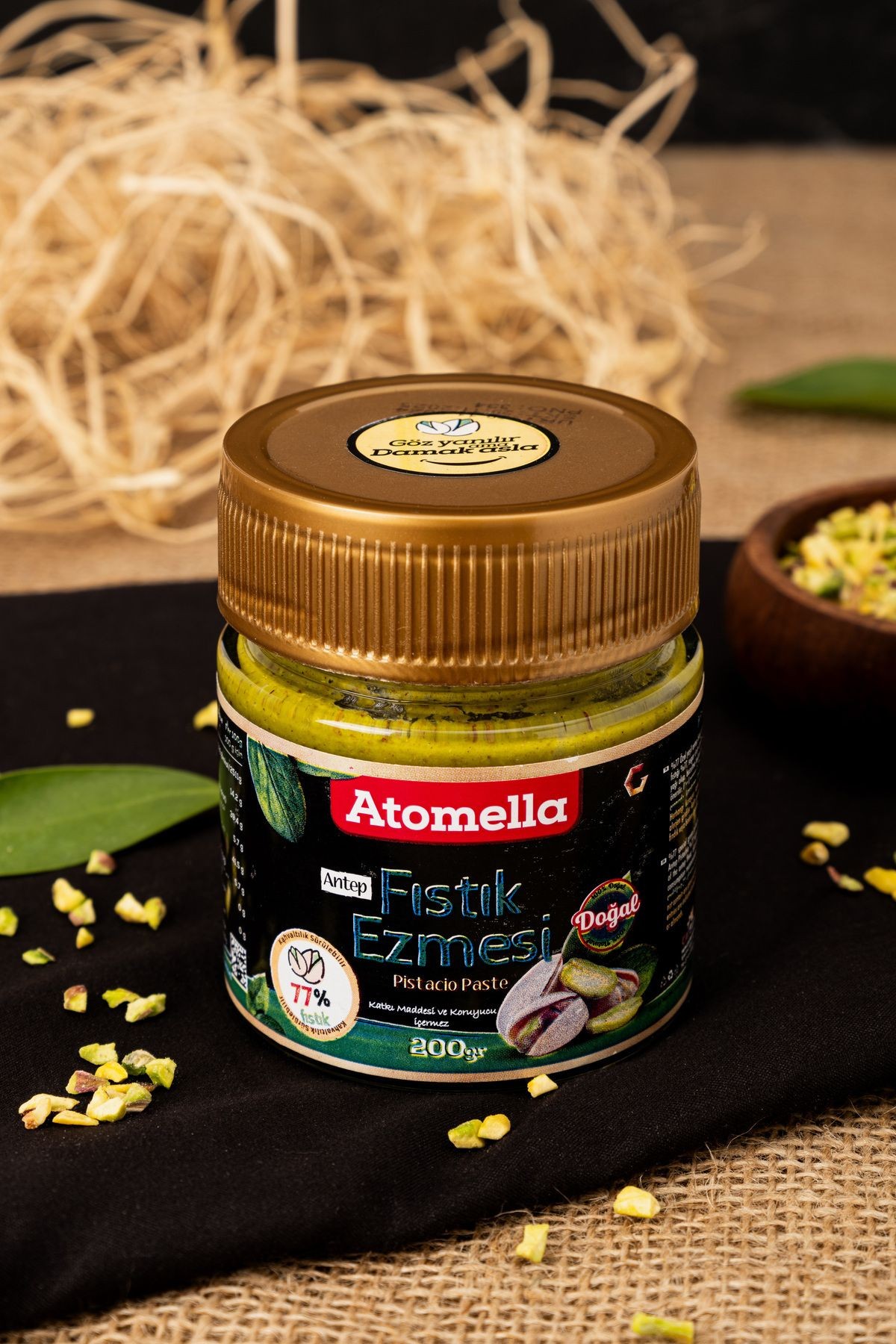 Antep Fıstığı Ezmesi (%77 FISTIK) Atomella - 200 gr