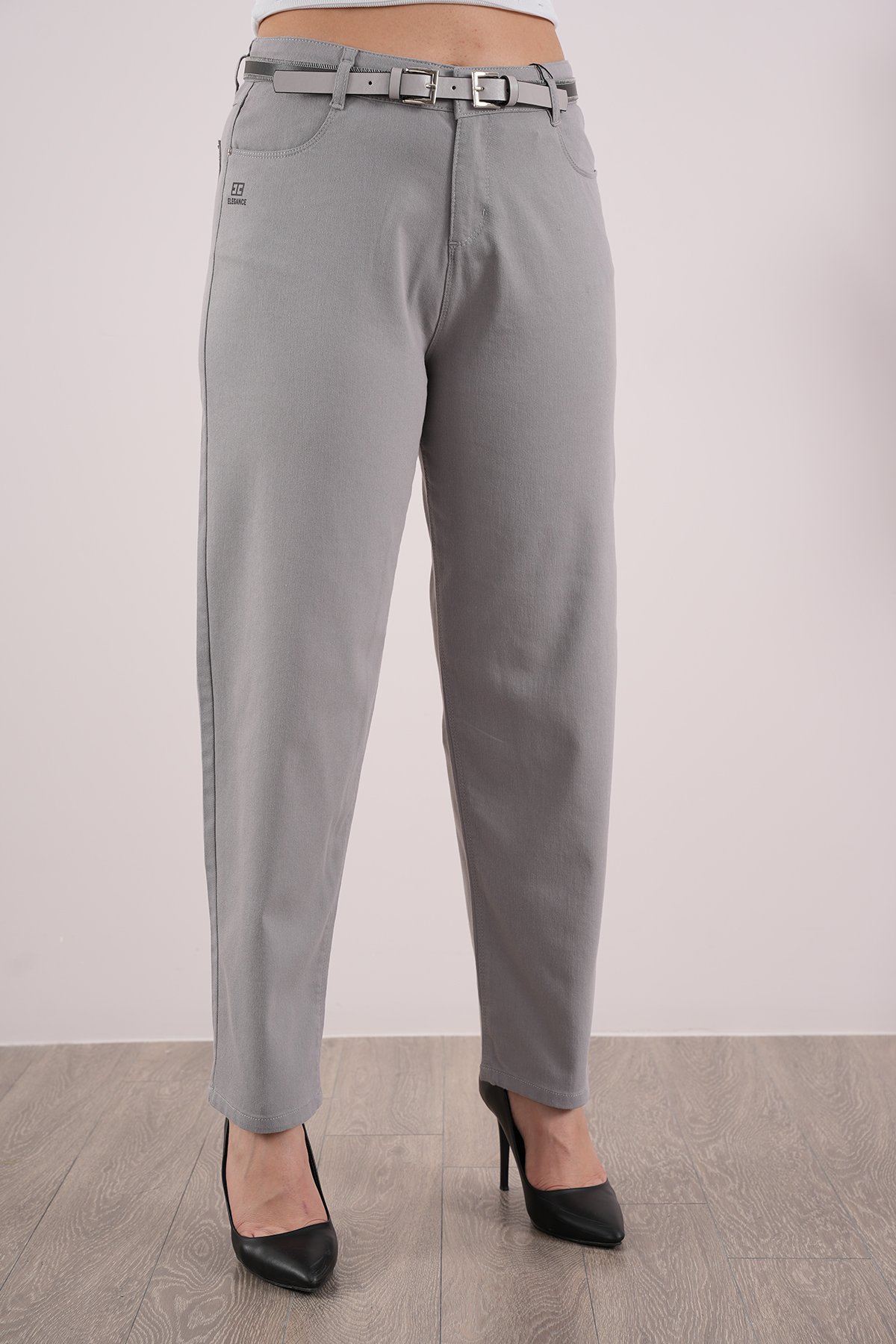 Kadın Likralı Mom Yazlık Slim Pantolon 10478