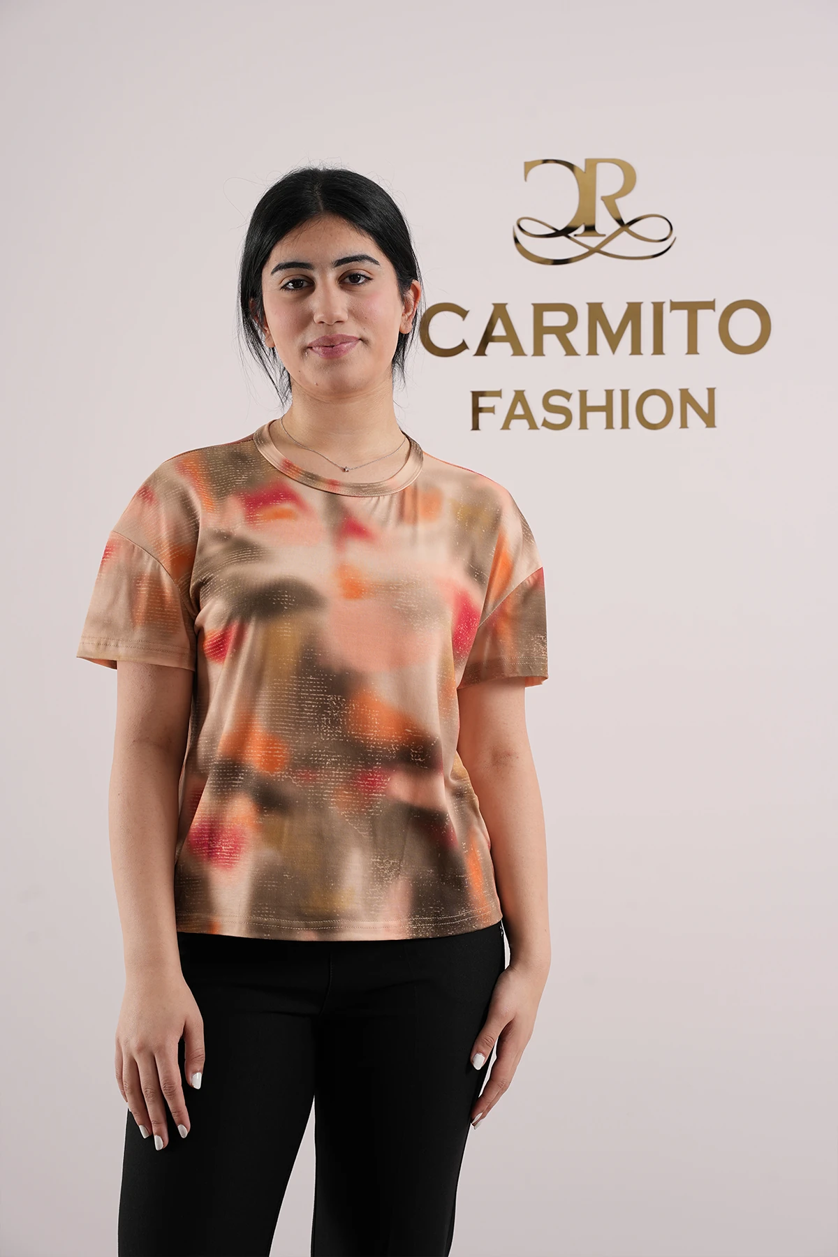 Kadın Klasik Midi Boy Oversize T-Shirt 1027