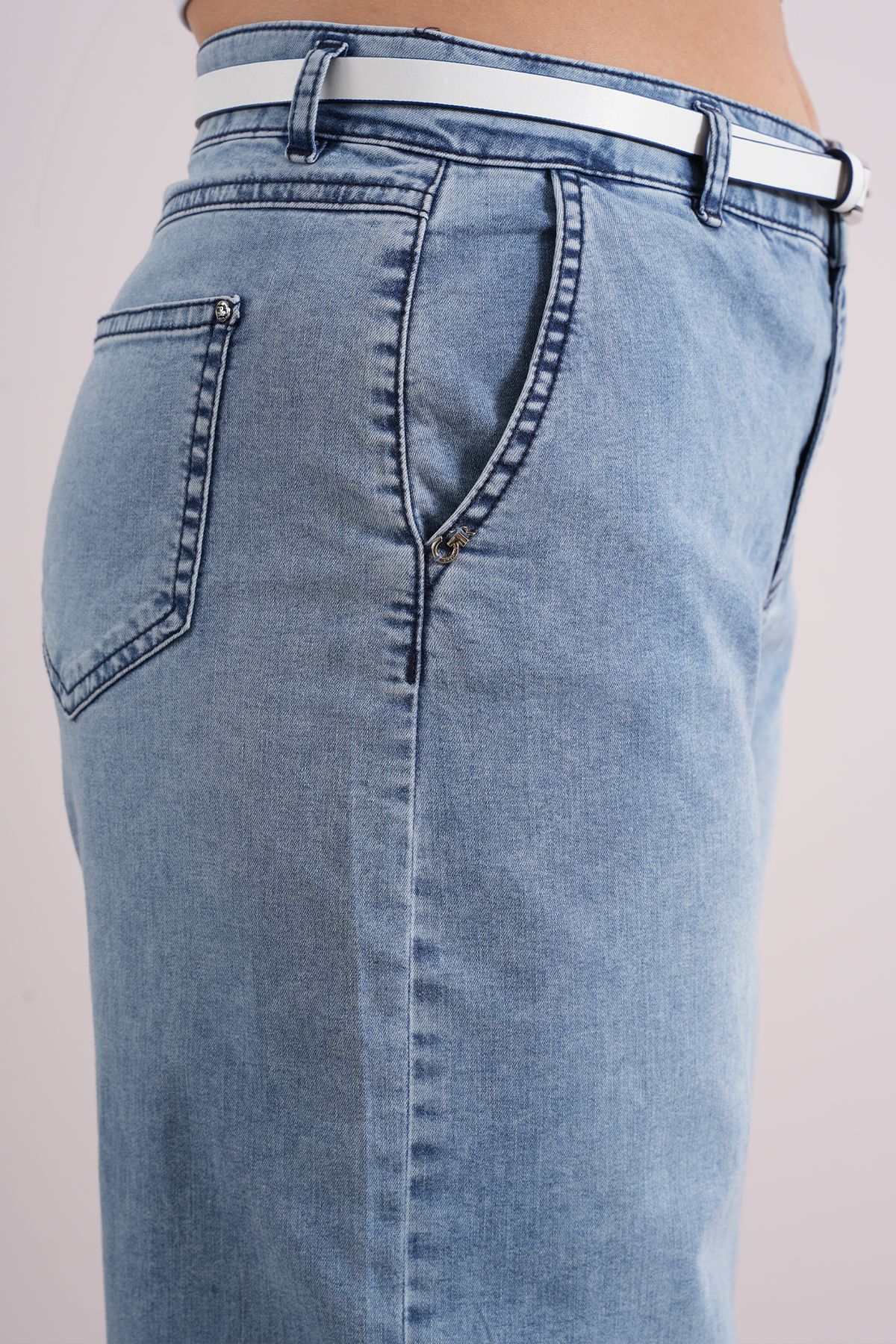 Kadın  Mom Balon Jean  Pantolon 10487