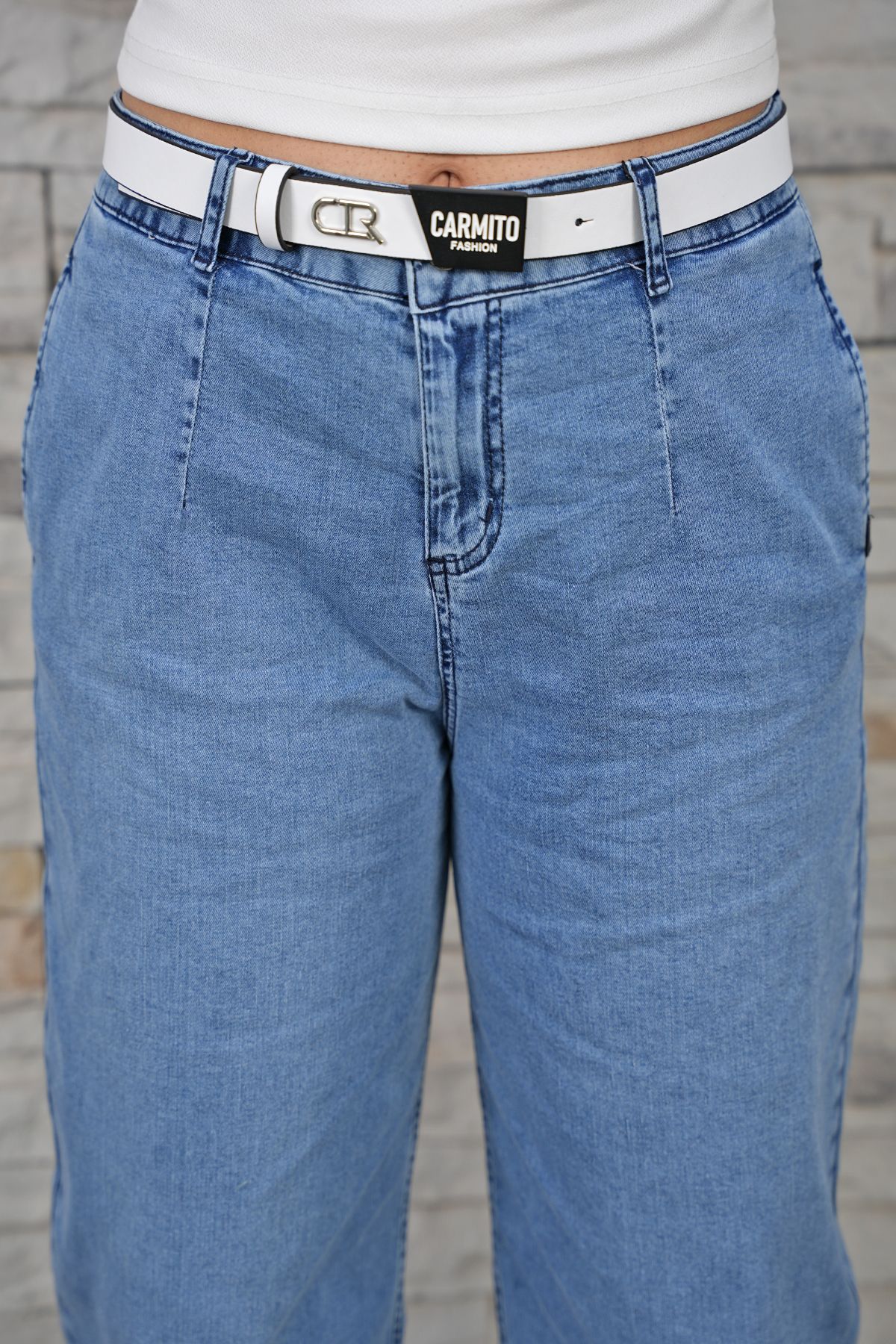 Kadın Likralı Balon Fit Mom Pantolon 10461