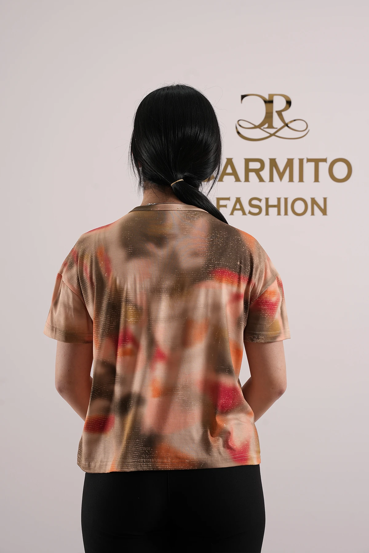 Kadın Klasik Midi Boy Oversize T-Shirt 1027