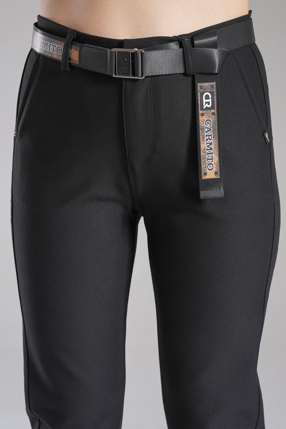 Kadın Bel Ve Paça Lastik Detalı Mom Jogger Örme Pantolon 10628
